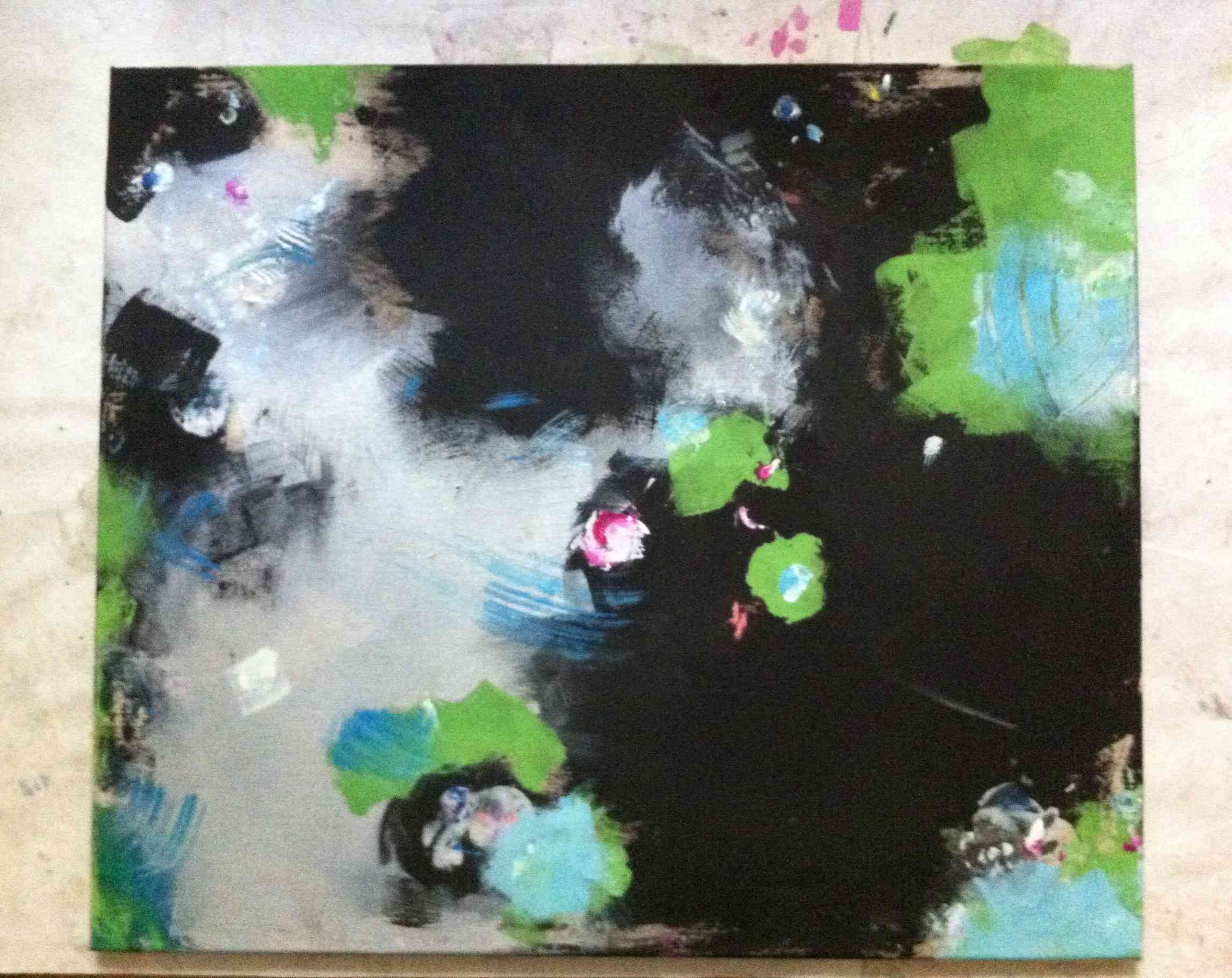 landschaft,50x60cm,öl,tempera auf kreidegrund, 2016